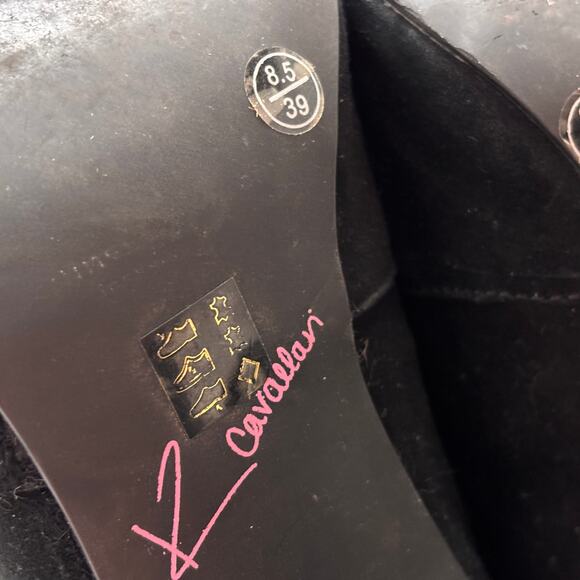 Chinese Laundry x Kristin Cavallari Heeled Ankle Boots Sz 8.5 Black Faux Suede - Picture 9 of 11